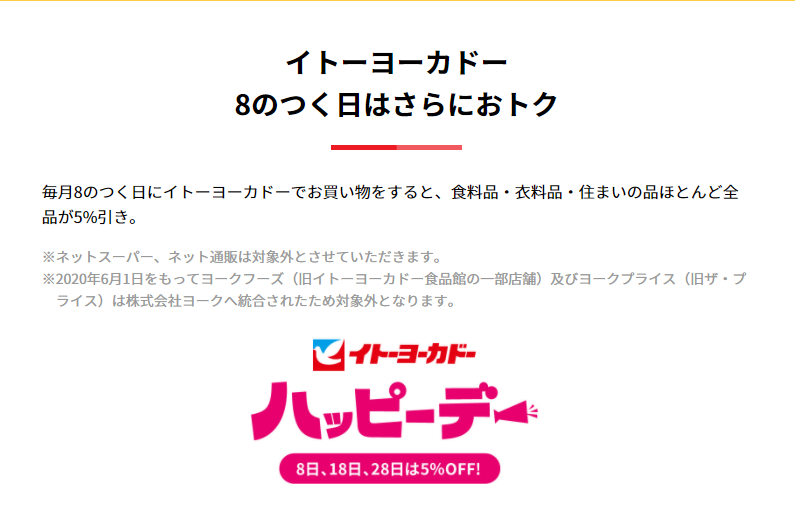 セブンカード・プラスのハッピーデーでポイント5倍