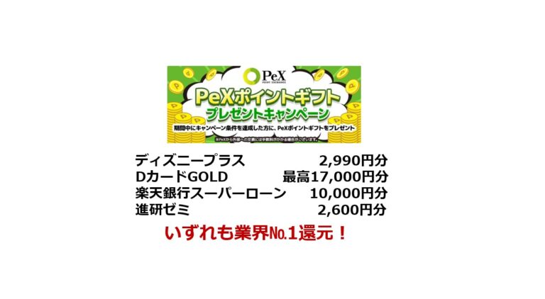 ECナビのPeX増量キャンペーン（2022年10月）対象全広告№1還元