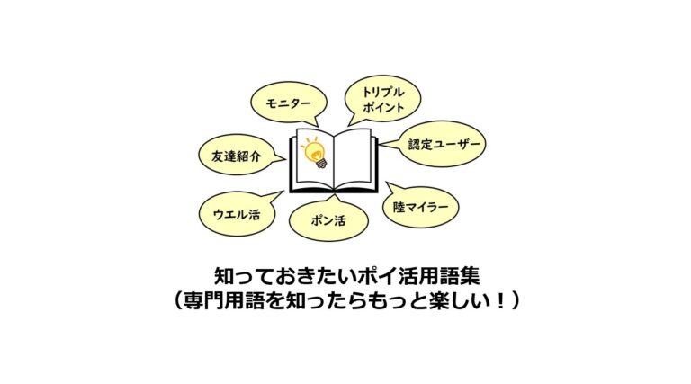 知っておきたいポイ活専門用語（ポイントサイトを楽しもう）