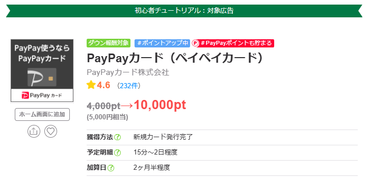 ちょびリッチ　高還元DAY（202411）PayPayカード