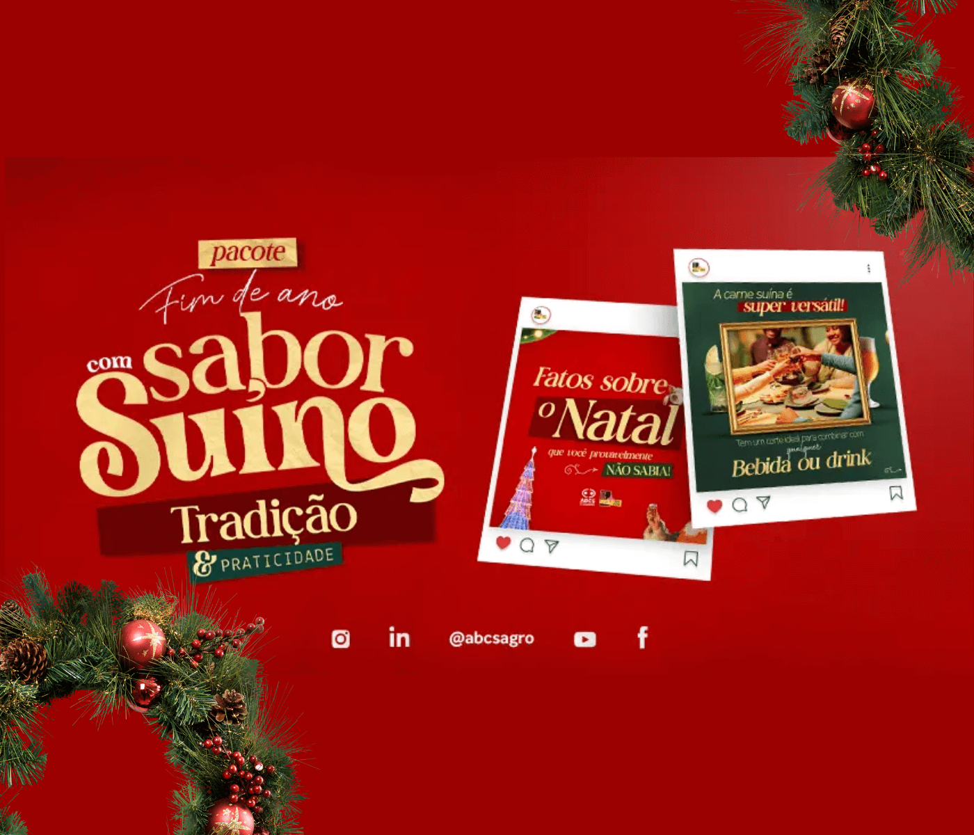 Fim de ano com sabor suíno: ABCS entrega pacote e cartilha de Natal