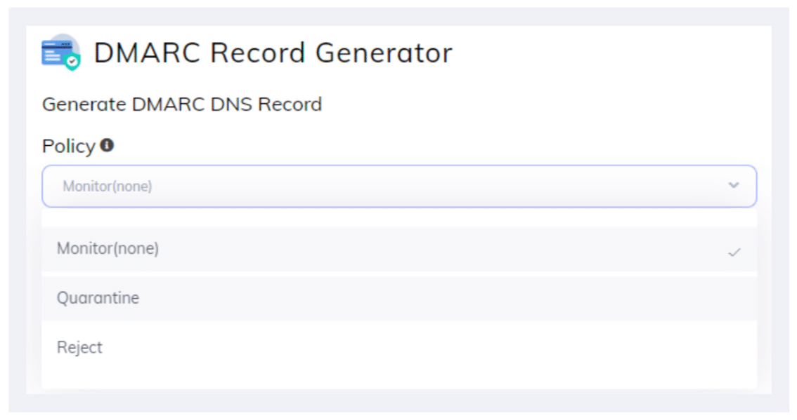 Generatore di registrazioni DMARC