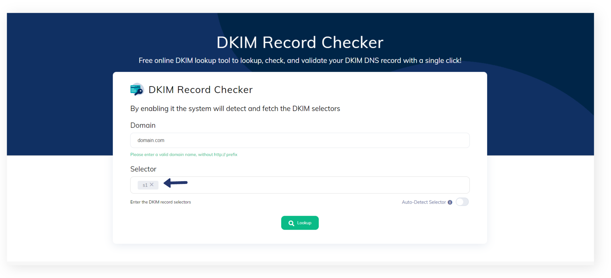 DKIM lookup