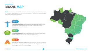 Brazil Map Template