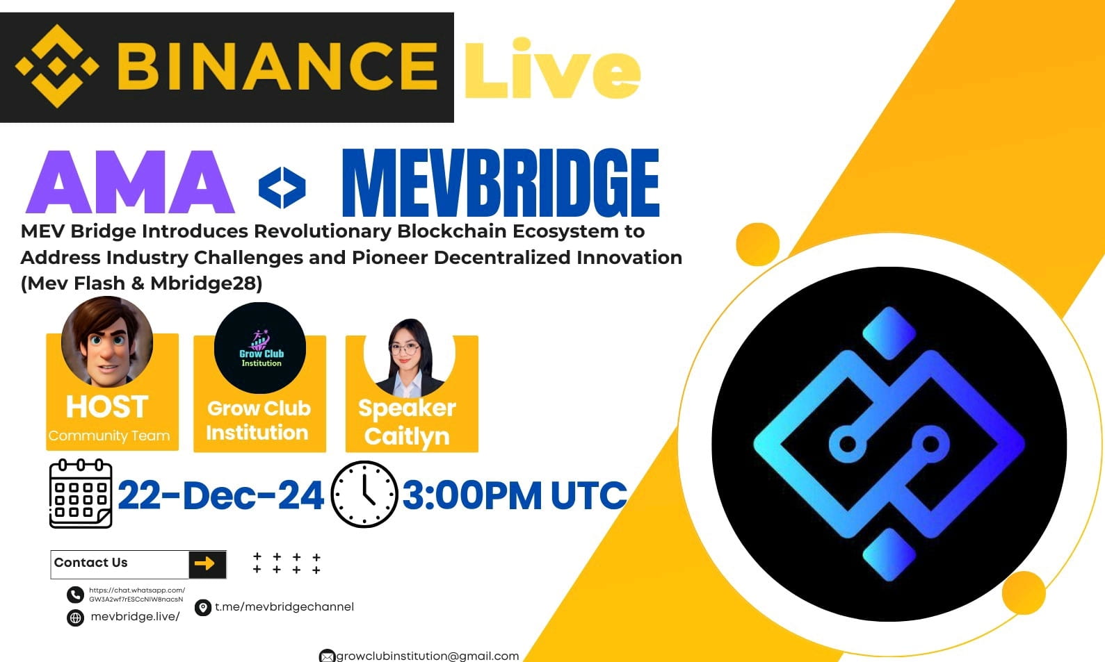 AMA- Grow Club <> MevBridge.BullRun