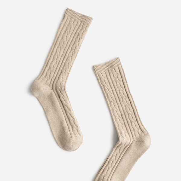 Madewell Cable-Knit Trouser Socks