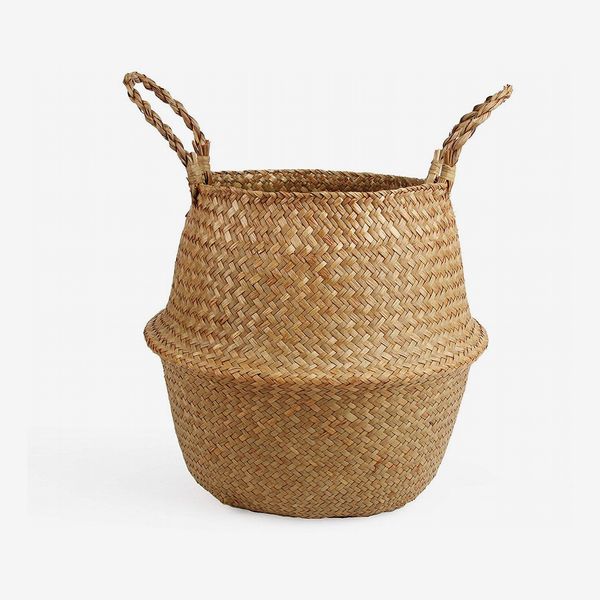 Woven Seagrass Belly Basket