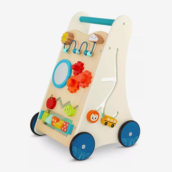 B. toys Wooden Activity Walker - Little Learning Steps