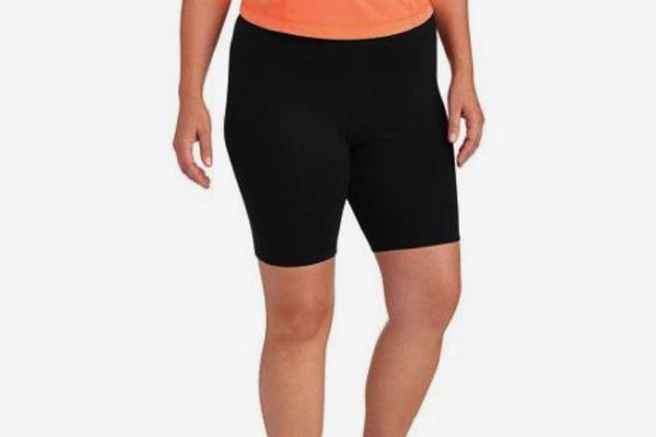 Danskin Now Womens Black Plus Sized Bike Short