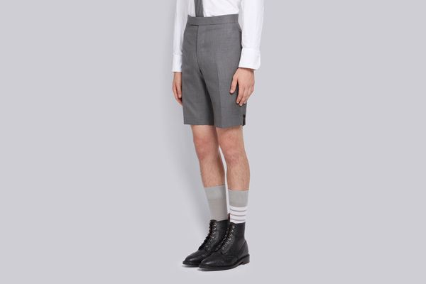 Thom Browne Classic Backstrap Short in Medium Gray