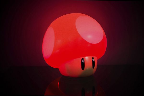 Super Mario Toad Mushroom Table Lamp