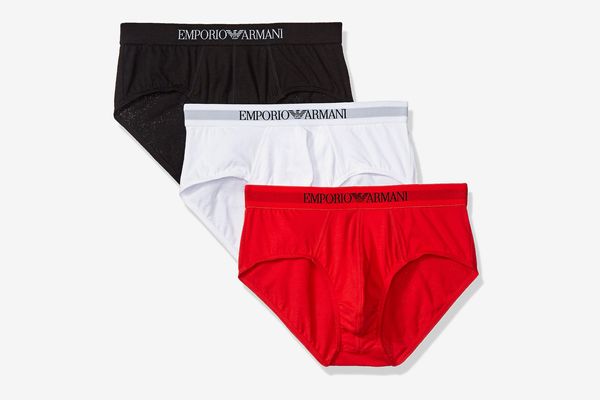 Emporio Armani Men’s Cotton Briefs (3-Pack)