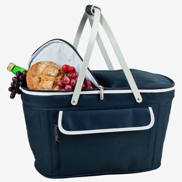 Picnic at Ascot Large Family Size Insulated Folding Collapsible Picnic Basket Cooler