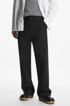 COS Straight-Leg Twill Pants - Black