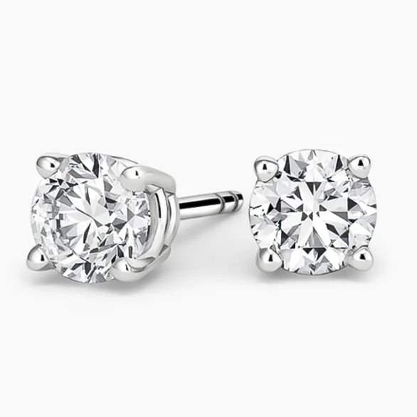 Brilliant Earth Perfect 4-Prong Certified Lab Diamond Stud Earrings