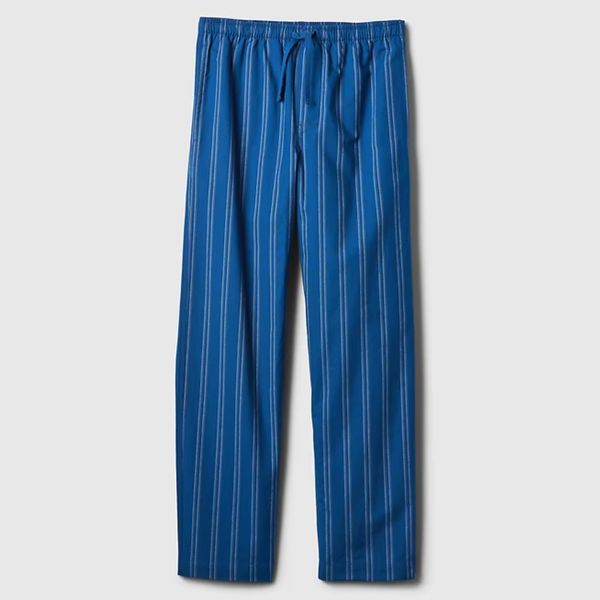 Blue Striped Pajama Pants