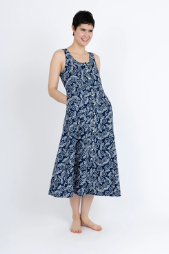 Ilana Kohn Leo Dress (Indigo Flower)