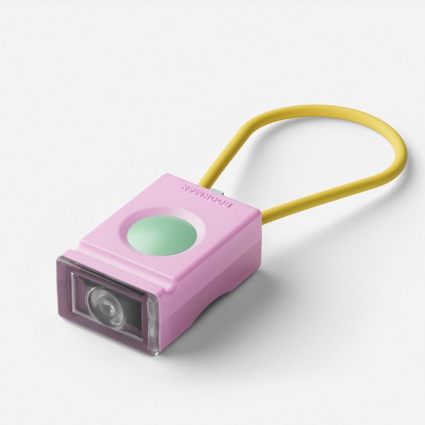 Bookman Rechargeable Bike Block Light - Front - Pink Mix