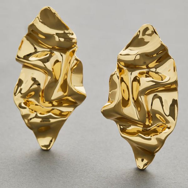 Alexis Bittar Crumpled Large Post Earring