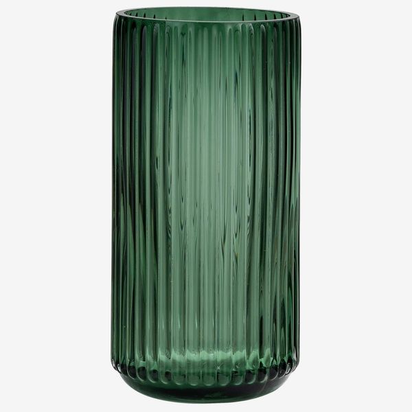 Timefoto Green Thickened Glass Flower Vase