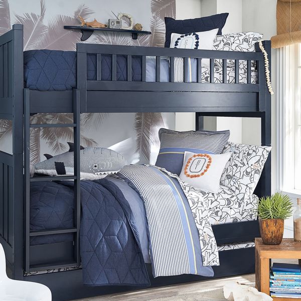 Pottery Barn Kids Camp Twin-Over-Twin Bunk Bed