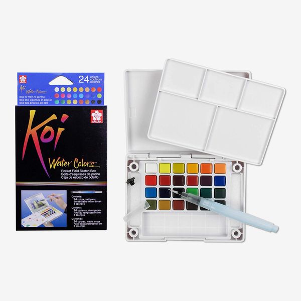 Sakura 12 Assorted Watercolors Field Sketch Set With Brush