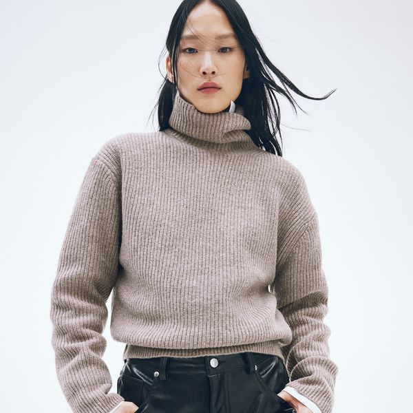 H&M Rib-Knit Turtleneck Sweater