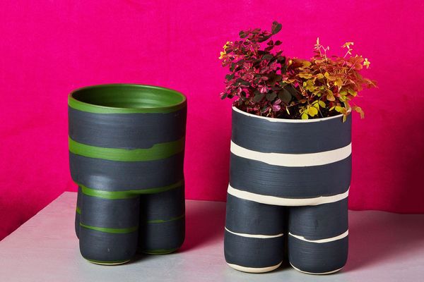 Workaday Handmade Striped Planter