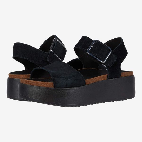 Clarks Botanic Strap Black Suede