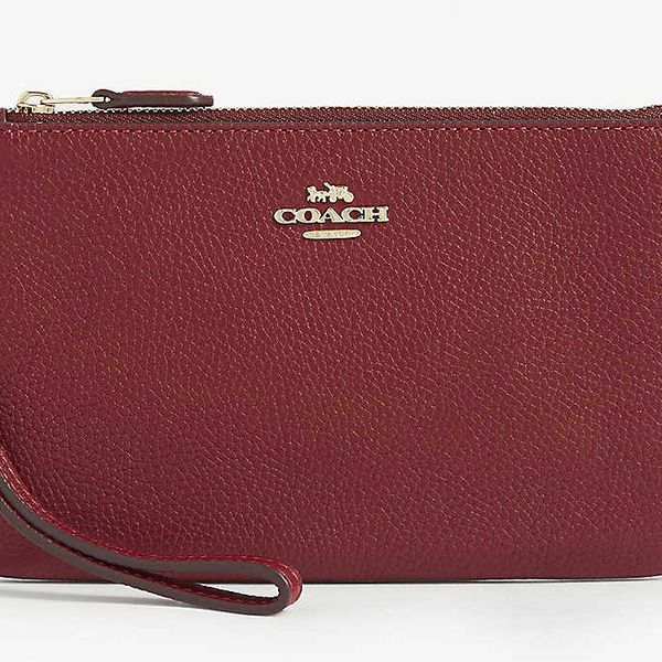 Coach Leather Wristlet Purse