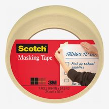 Scotch Masking Tape, 94” x 54.6 Yards, Tan, 1 Roll