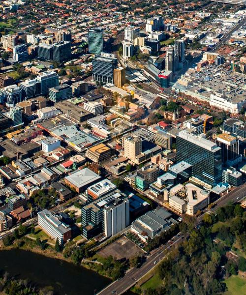 Kaunis näkymä kaupunkiin Parramatta