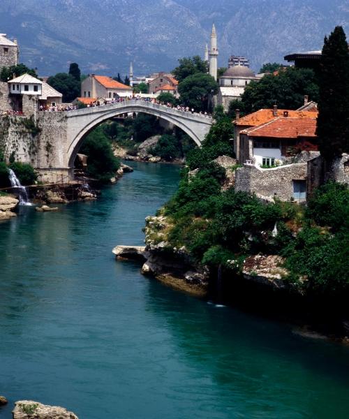 Een mooi uitzicht van Mostar