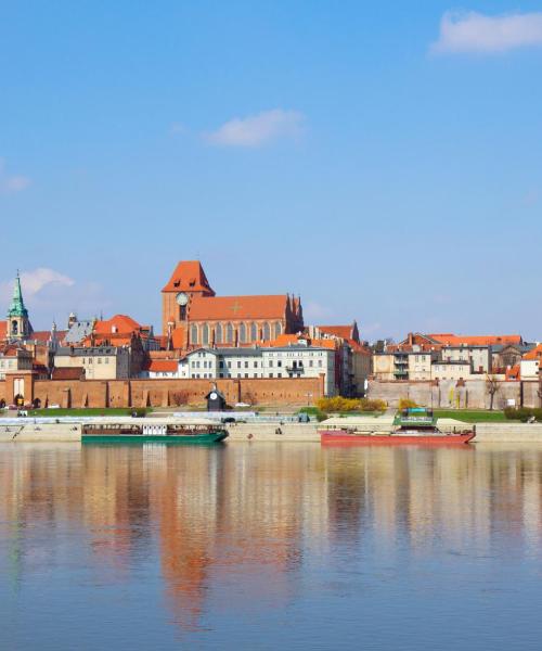 Toruń şehrinden güzel bir manzara