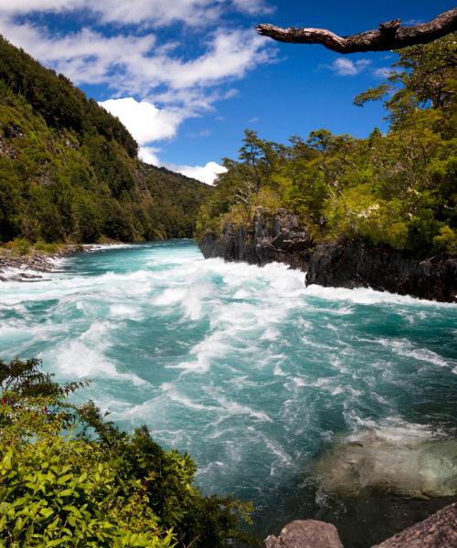 Puerto Varas şehrinden güzel bir manzara