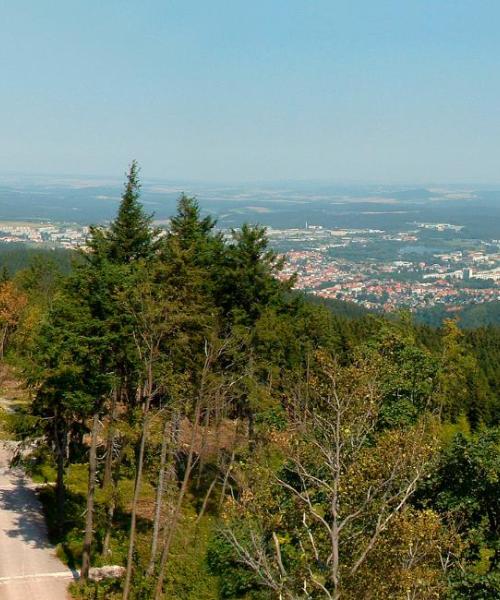 Una bellissima vista di Ilmenau