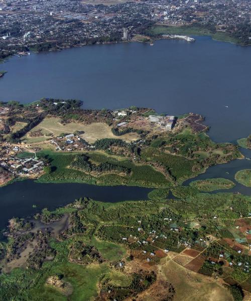 Una panoràmica bonica de Bahir Dar