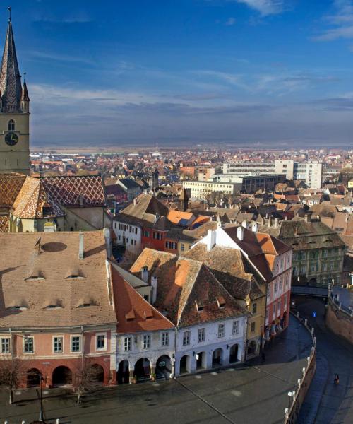 A beautiful view of Sibiu.