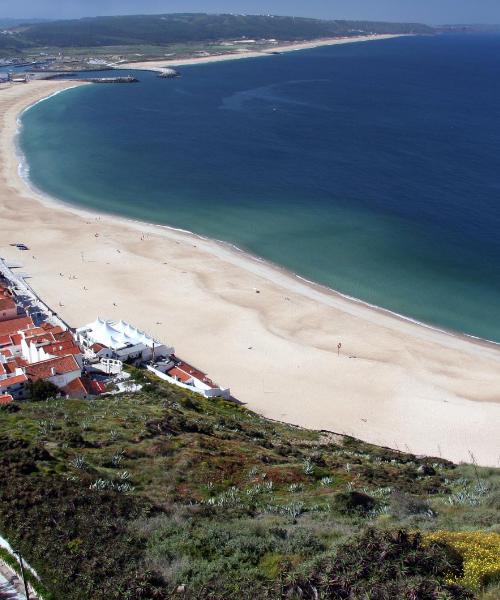 Ein schöner Blick auf Nazaré