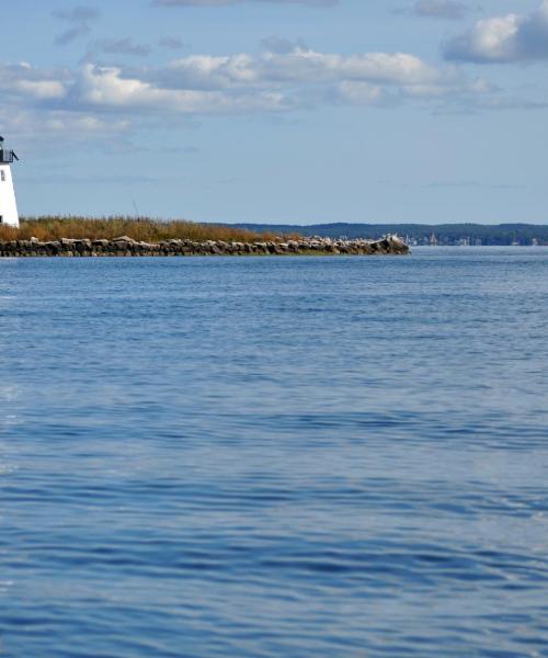 Kaunis näkymä kaupunkiin New Bedford