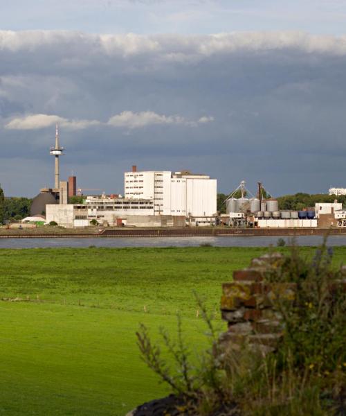 Krásny pohľad na mesto Wesel