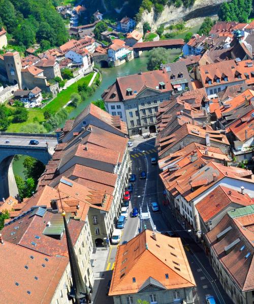 Una bellissima vista di Friburgo