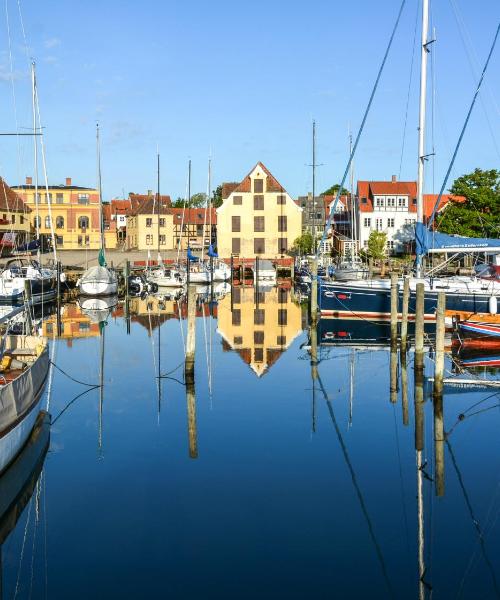 Una panoràmica bonica de Svendborg, una ciutat popular entre els nostres usuaris