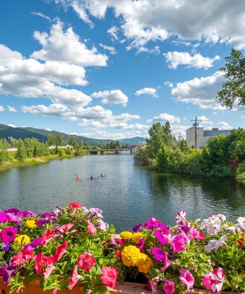 Čudovit pogled na mesto Sandpoint