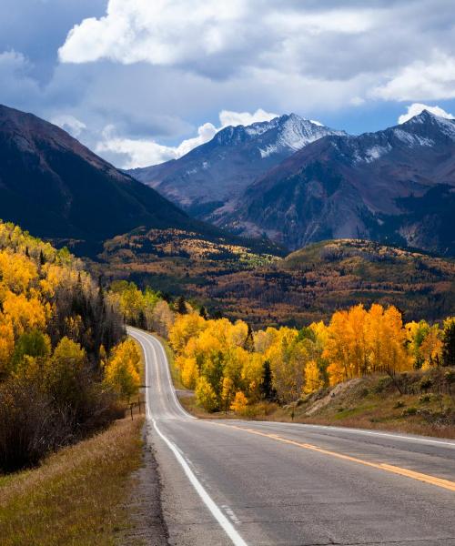 Krásný pohled na město Telluride