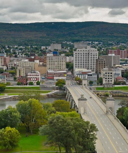 Una panoràmica bonica de Wilkes-Barre