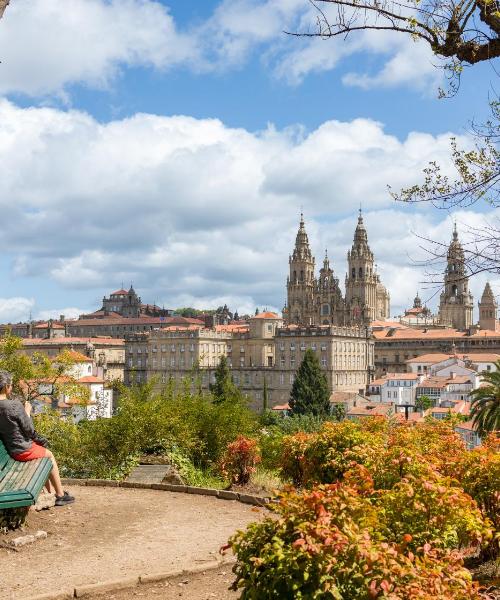 Paisaje espectacular de Santiago de Compostela