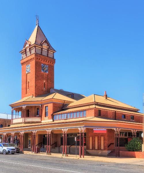 Pemandangan indah bagi Broken Hill, yang berdekatan dengan Broken Hill Airport