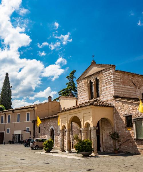 Krásny pohľad na mesto Foligno