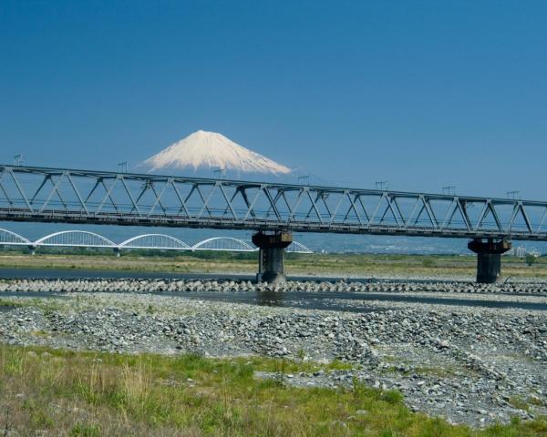 Una bellissima vista di Fuji